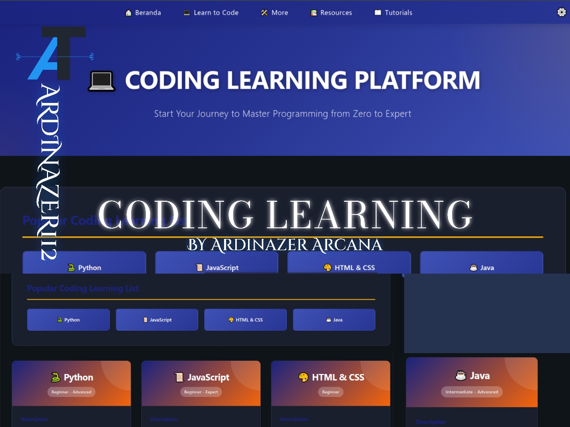 Learning Menu Code Preview